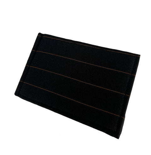 Black with tan lines Bifold wallet_2
