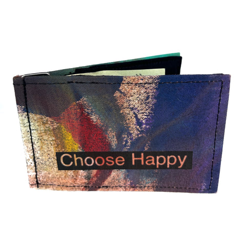 Choose happy dark color Bifold wallet