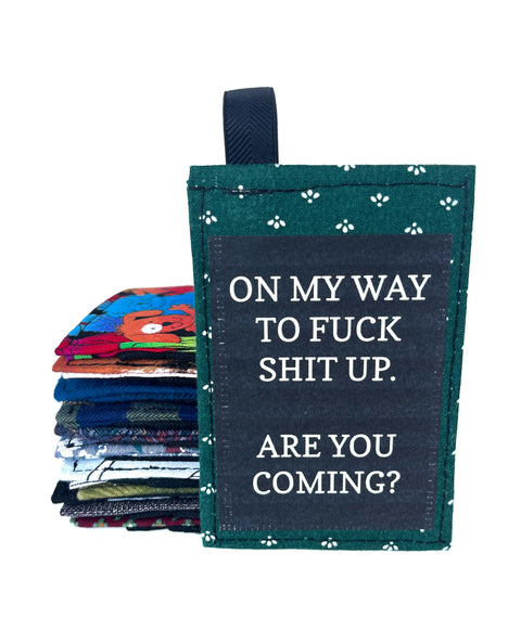 Fuck shit up  Luggage tag