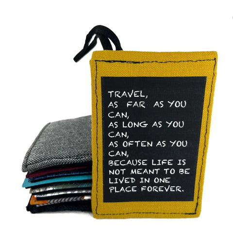 Travel as far as you can Luggage tag