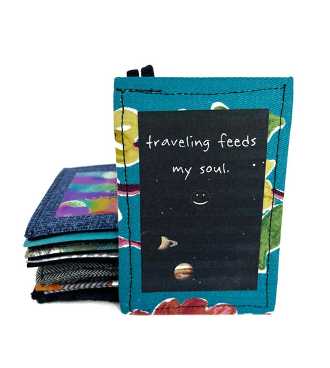 Traveling feeds my soul Luggage tag