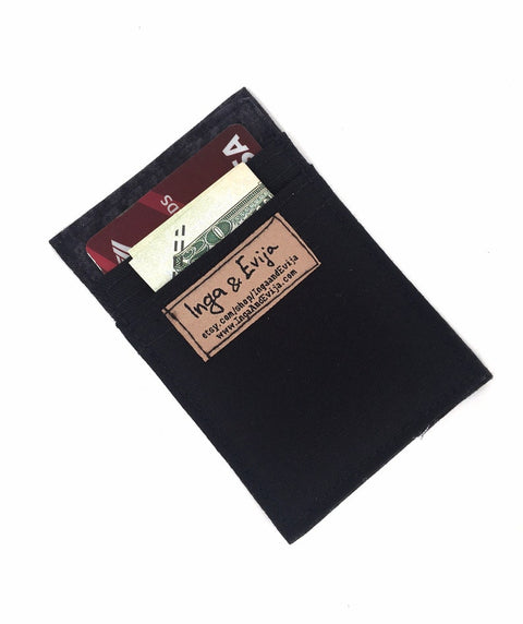 A loving world starts with me black Mini wallet_2