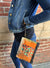 Go where you feel most alive, orange background Zipper pouch_3