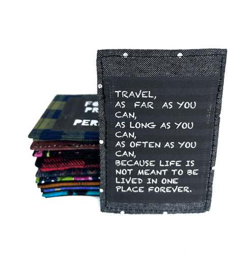 Travel as far as you can Mini wallet