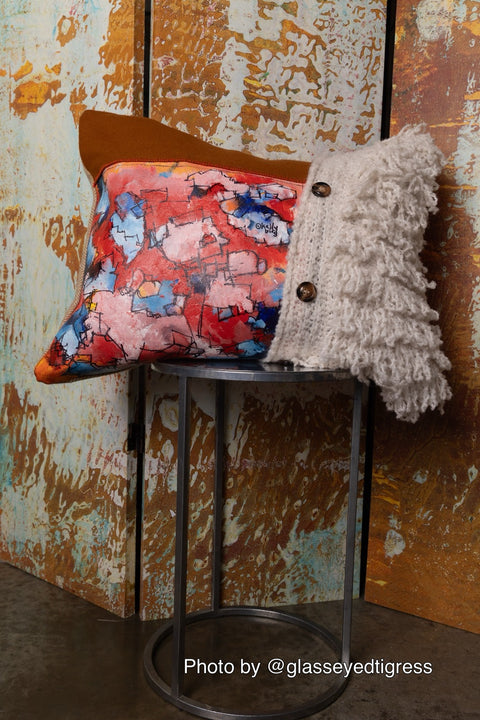 "The Fuzzy" decorative pillow