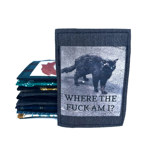 Where the fuck Am I cat  Mini wallet