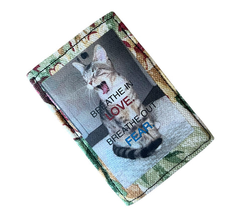 "Breathe Love" mini wallet