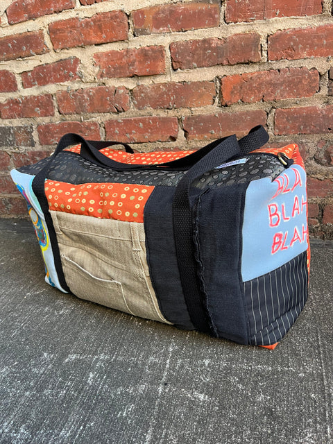 “Blah Blah” duffel bag