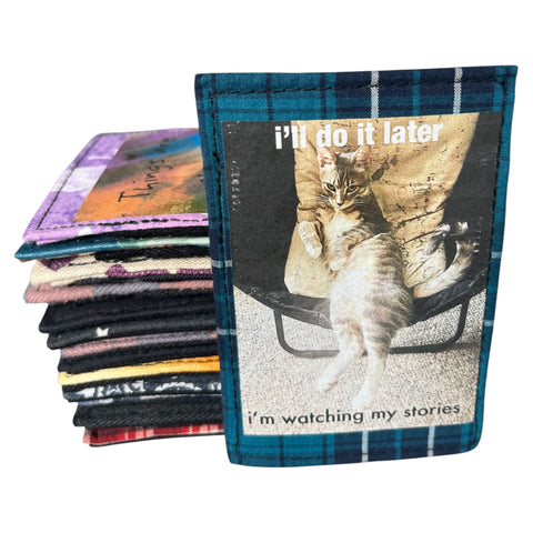 " Watching stories " mini wallet