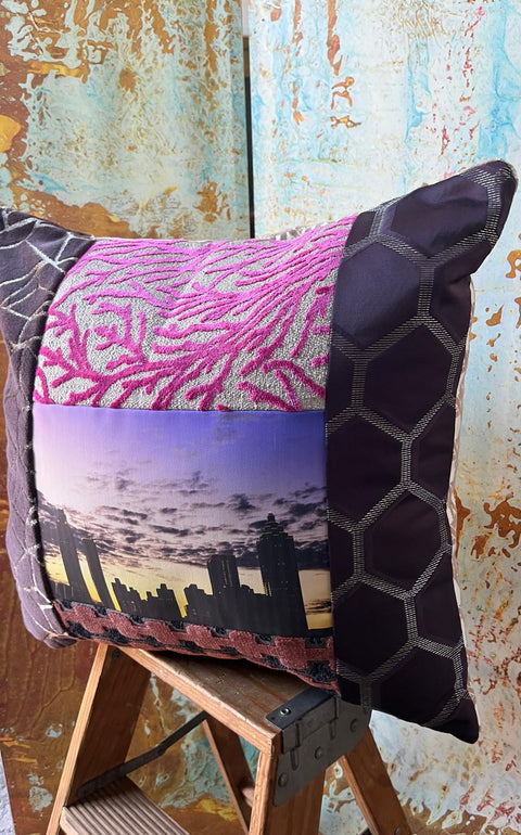 "Atlanta Skyview" decorative pillow