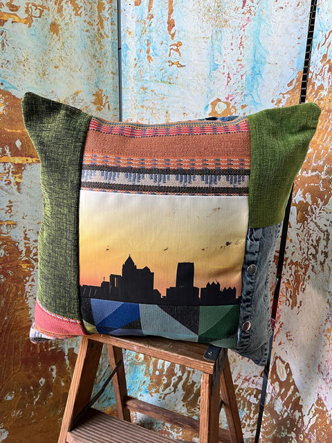 "Atlanta Sky" decorative pillow