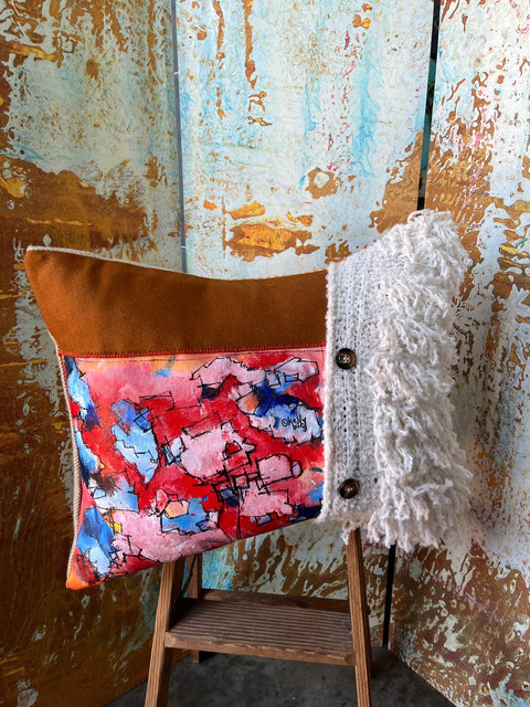 "The Fuzzy" decorative pillow
