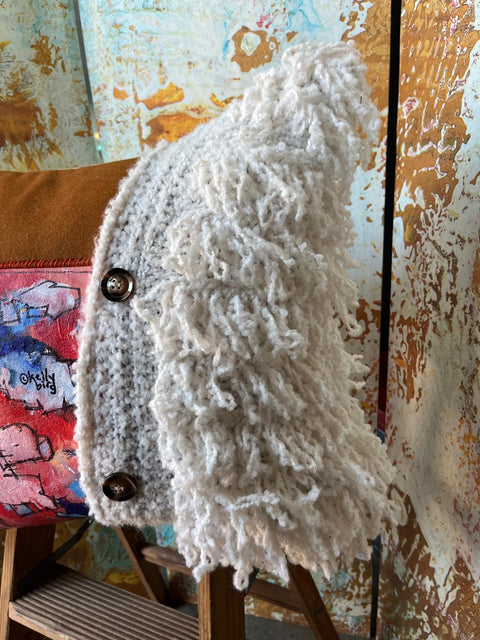"The Fuzzy" decorative pillow