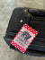 Where the fuck am I? red background Luggage tag_2