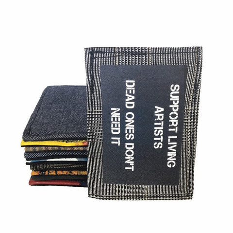 Support living artists grey Mini wallet