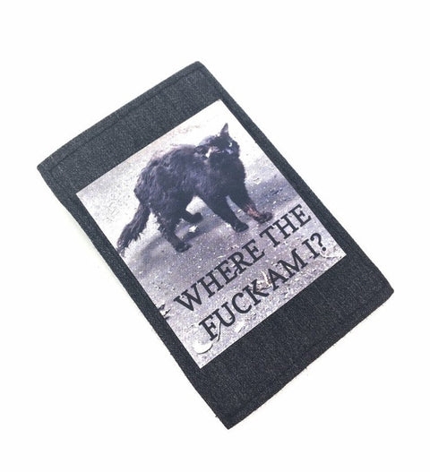 Where the fuck am I? black Mini wallet