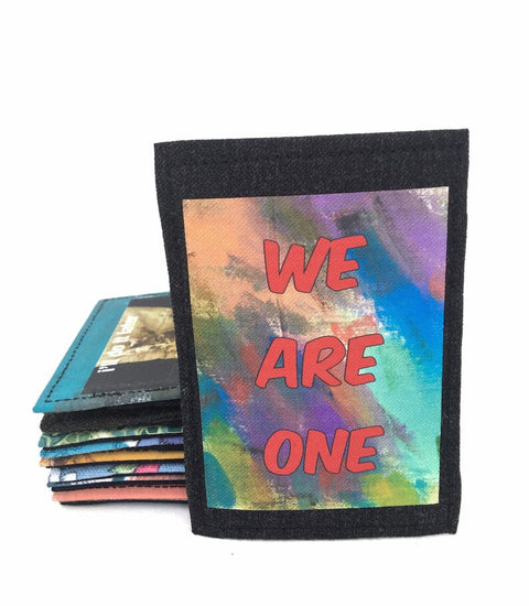 We are one black Mini wallet_3