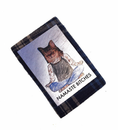 Namaste bitches grey Mini wallet