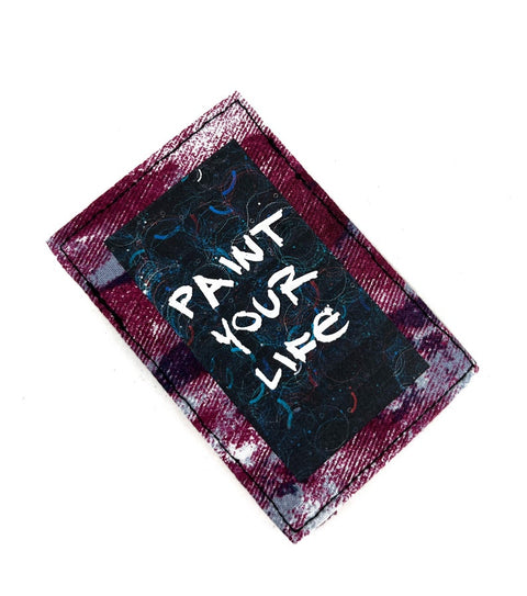 Paint your life dark Mini wallet