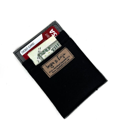 Life without music is stupid grey Mini wallet_3