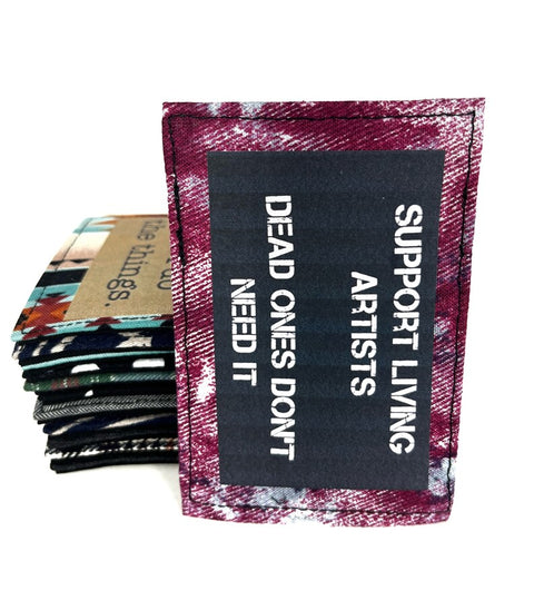 Support living artists red Mini wallet_3