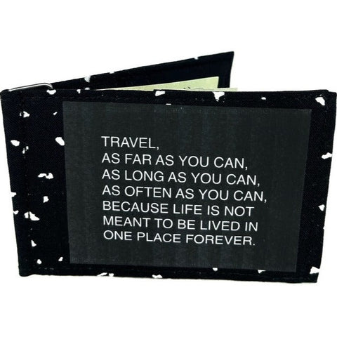 Travel as far as you can Bifold wallet